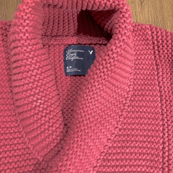 $6.99 shipping next hour🍁 AMERICAN EAGLE Knit Cowl V Neck Wrap Sweater - Picture 4 of 10